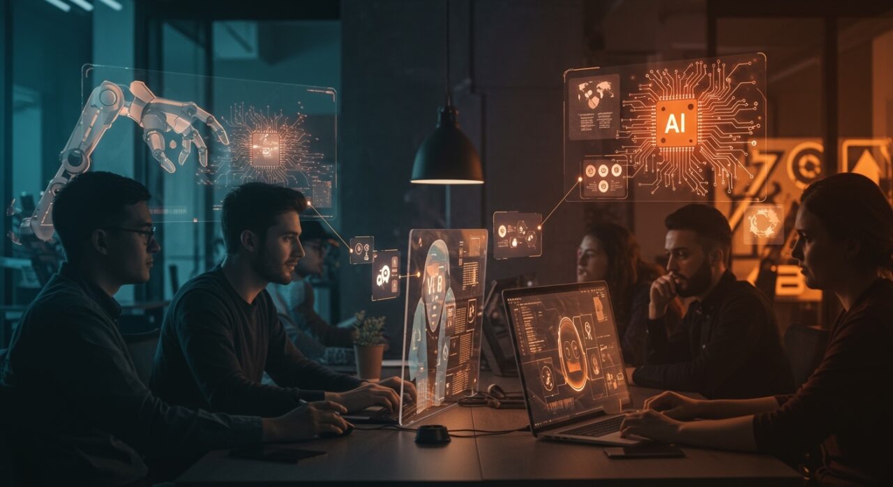 Equipos de startups LATAM integrando agentes de inteligencia artificial y automatización avanzada para transformar negocios con gobernanza efectiva.