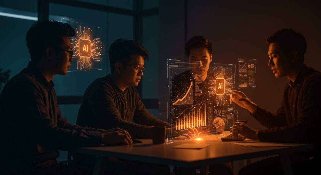 Agentes de IA automatizando procesos en startups tecnológicas con enfoque en riesgos y seguridad informática en 2026.