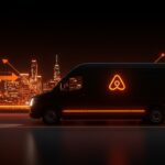 Traslado privado de Airbnb en ciudad moderna representando expansión y movilidad en traveltech para startups.