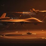 Drones de combate Airbus Valkyrie con IA para la Fuerza Aérea Alemana en 2029, ilustrando innovación en tecnología militar europea.