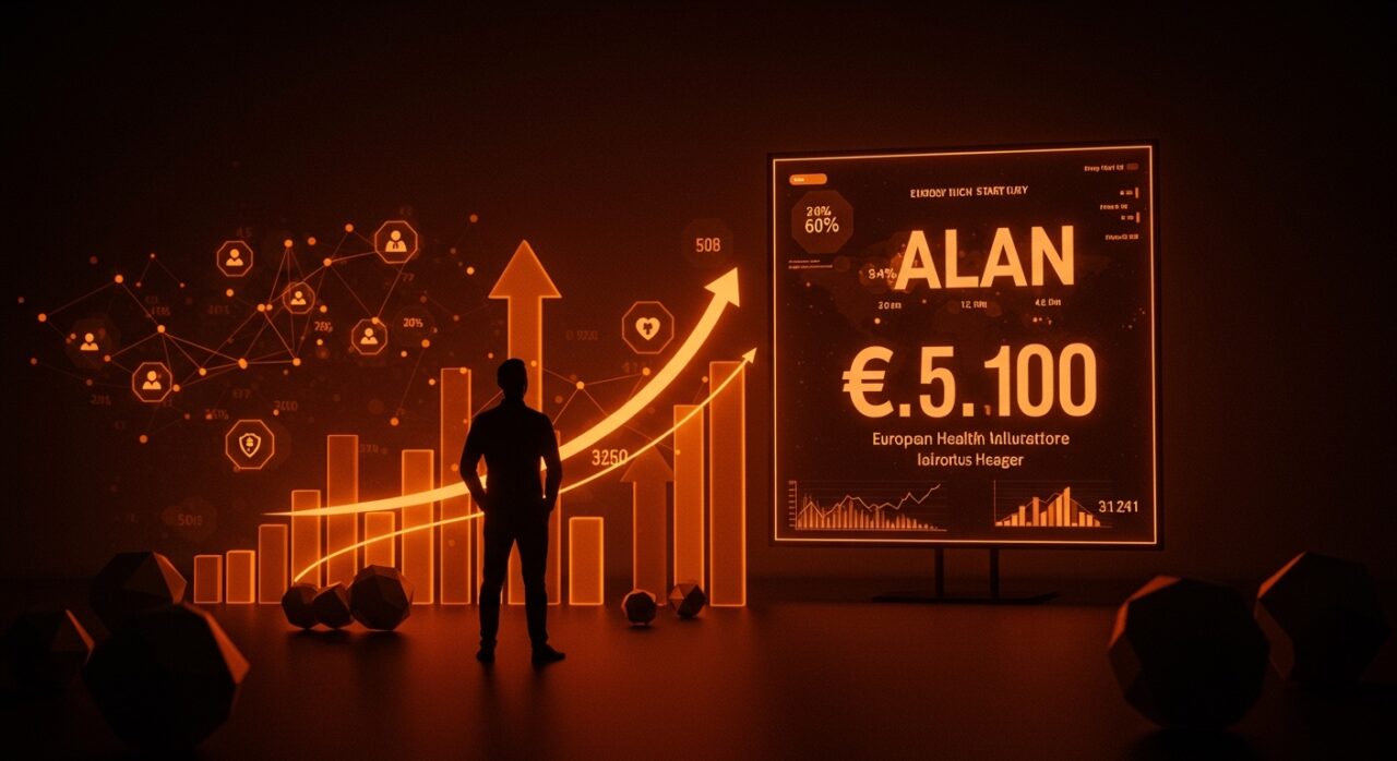 Startup insurtech Alan alcanzando valoración de 5 mil millones de euros en Europa, destacando crecimiento y funding en healthtech.