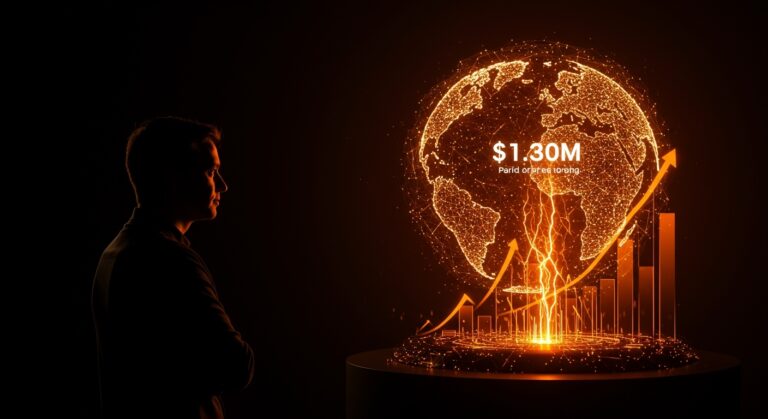 Yann LeCun con modelo digital de inteligencia artificial representando ronda de inversión de AMI Labs en startups de IA en París.