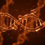 Representación visual de enzimas reparadoras de ADN en la dermocosmética innovadora, destacando microbiología y startups en Uruguay.