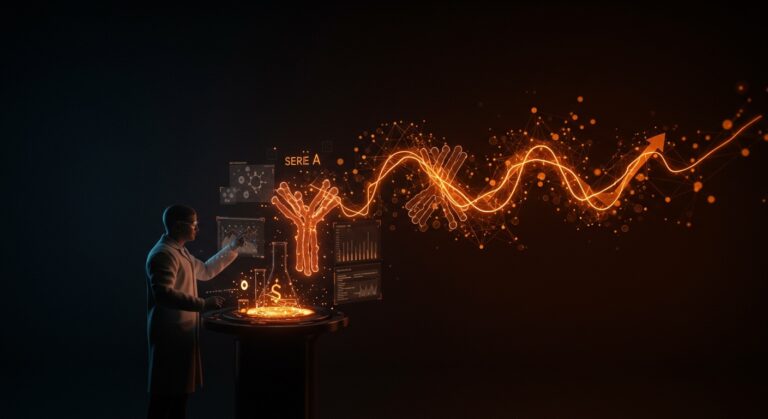 Startup Antiverse recibiendo inversión Serie A para plataforma de inteligencia artificial en biotecnología y descubrimiento de anticuerpos.