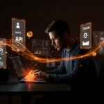 Fundador tecnológico utilizando la API de Claude 2026 con modelos Haiku, Sonnet y Opus en un entorno digital de inteligencia artificial avanzada.