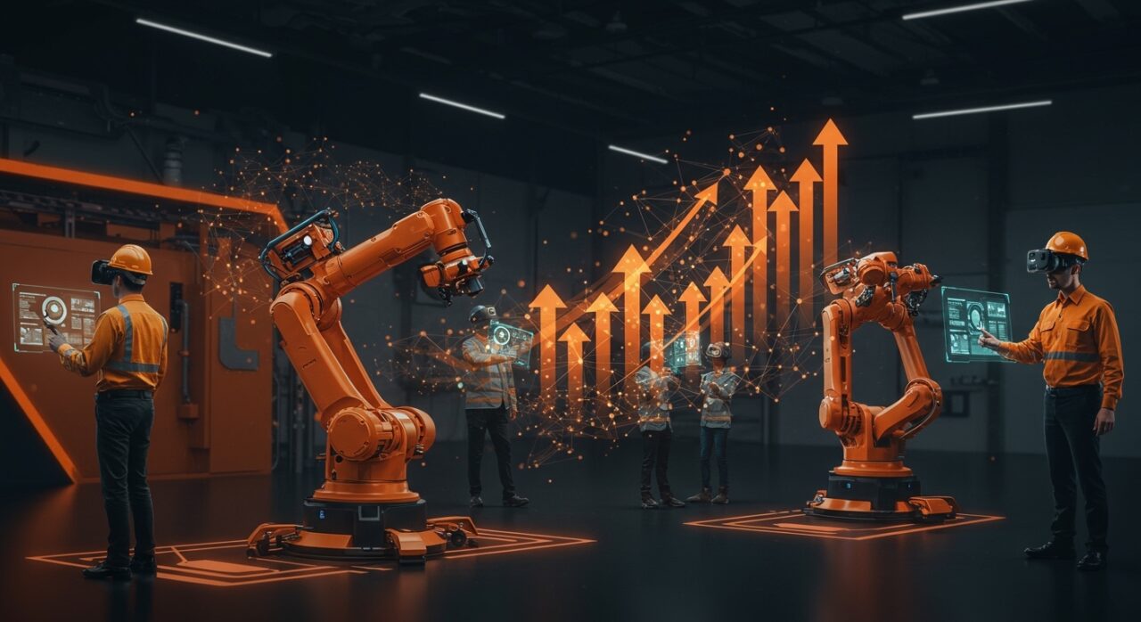 Tecnologías de automatización y robótica avanzada exhibidas en Advanced Factories 2026, destacando la digitalización y startups tecnológicas en Industria 4.0.