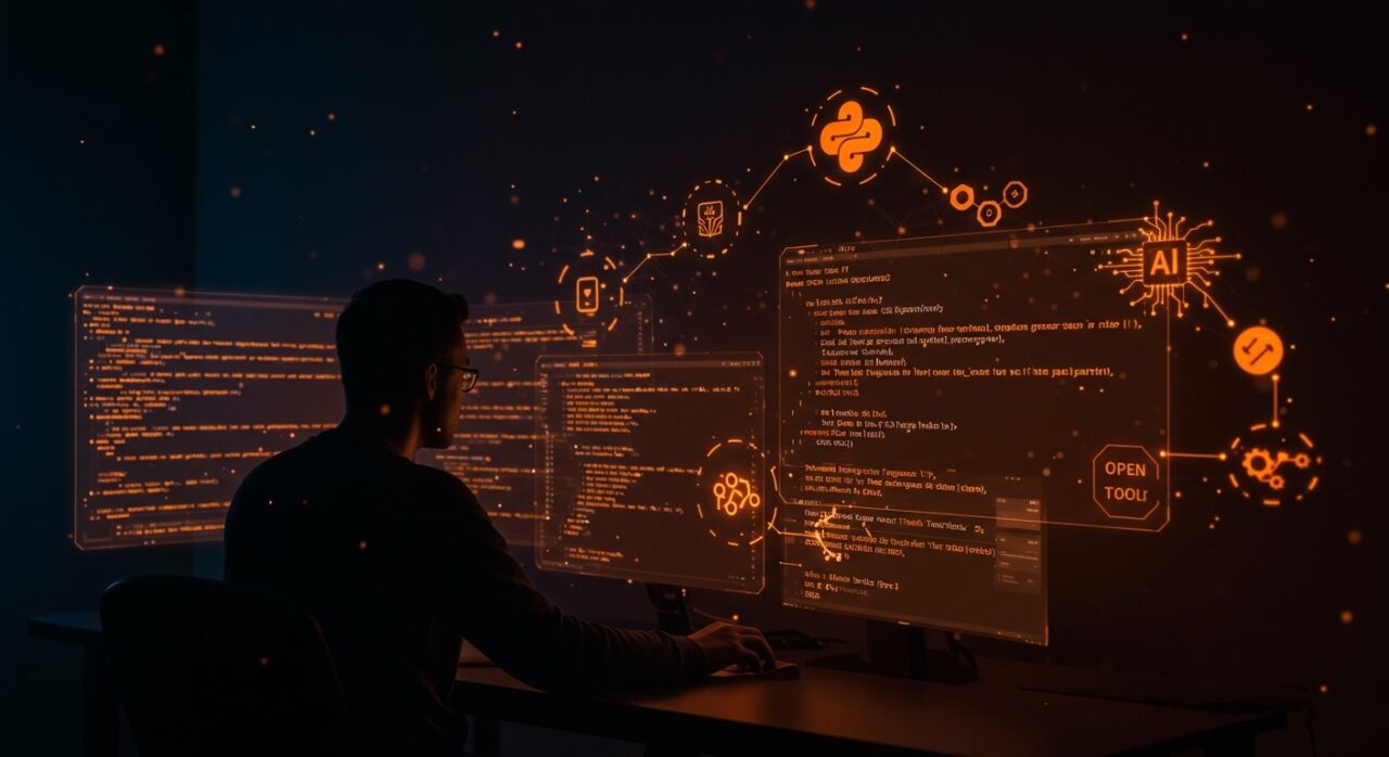 Desarrollador integrando herramientas open source de IA aplicada en Python tras la alianza entre Astral y OpenAI.