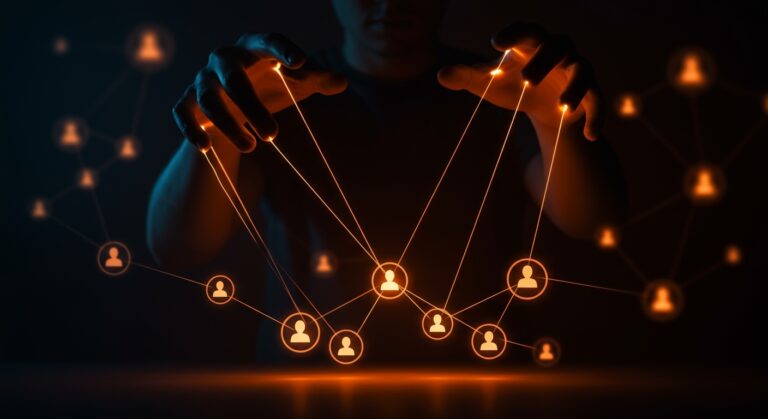 Manipulación de opinión pública mediante astroturfing online con redes digitales coordinadas y falsa conformidad social en startups.