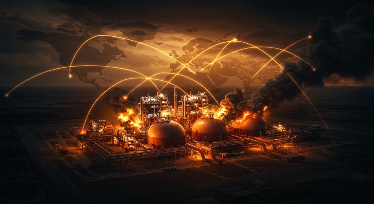 Impacto del ataque a la planta de gas natural licuado en Qatar y su efecto en el suministro energético europeo.