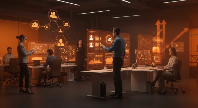 Plataforma SaaS Auria HR automatizando la gestión de Recursos Humanos con eficiencia operativa en España.