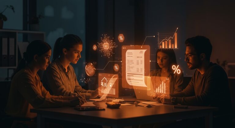 Equipo de startup española usando inteligencia artificial para automatizar y optimizar facturas de luz y gas, logrando ahorro energético y reducción de costes.