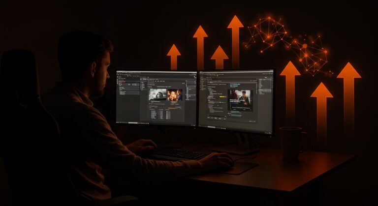 Founder usando HandyMKV para automatización de rippeo y codificación de medios con MakeMKV y HandBrake en un entorno tecnológico eficiente.