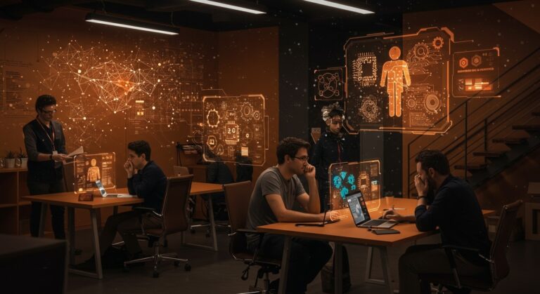 Impacto de la automatización e inteligencia artificial en la desigualdad laboral en startups LATAM con founders tecnológicos analizando estrategias.