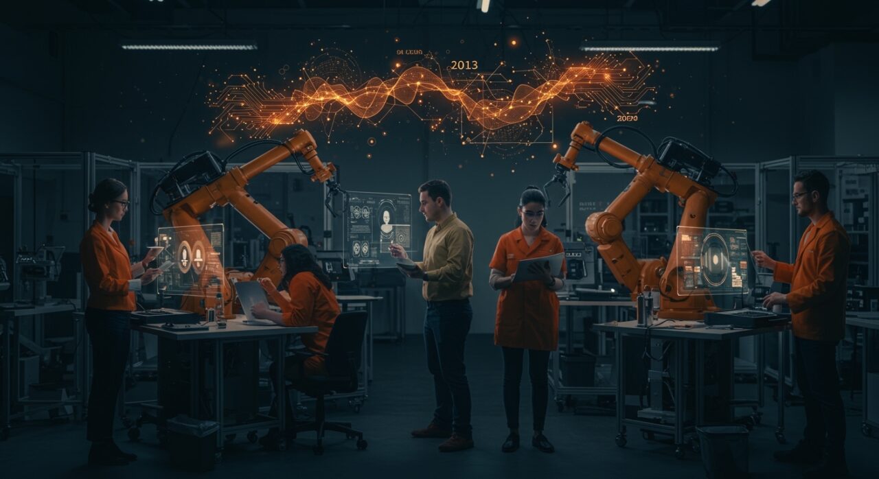 Colaboración de startups con automatización e inteligencia artificial para competitividad en manufactura hacia 2030 según PwC.