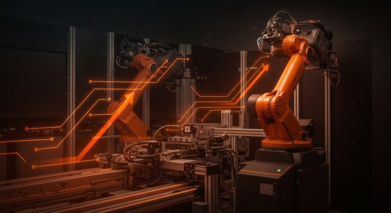 Módulos LCMR200 de Yamaha Robotics optimizando la automatización industrial económica y flexible para startups.