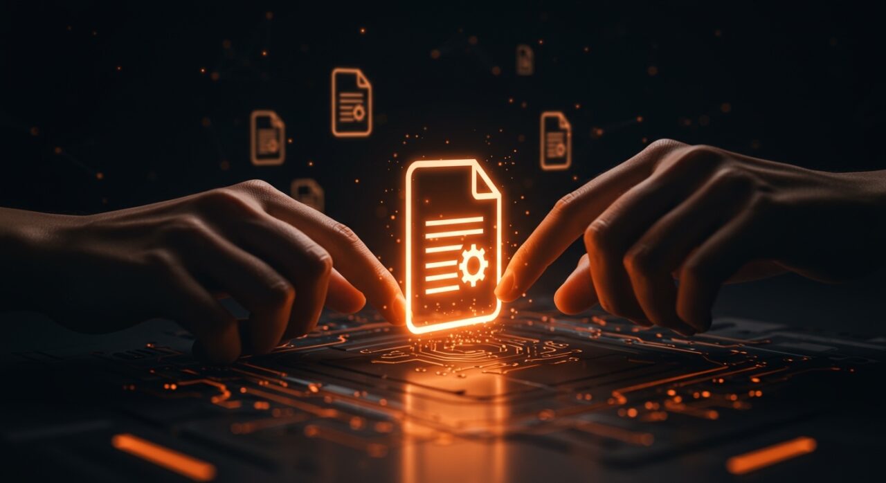 Automatización y portabilidad de programas a través de renombrar ejecutables en un entorno digital futurista.