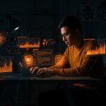 Investigador usando autoresearch de Andrej Karpathy para automatizar experimentos de IA en startup tecnológica.