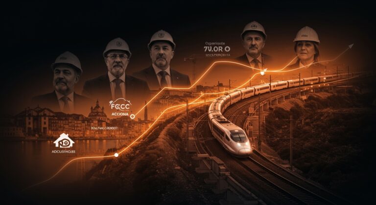 AVE portugués en infraestructura ferroviaria de alta velocidad con inversión millonaria y presencia de empresas españolas en licitaciones internacionales.