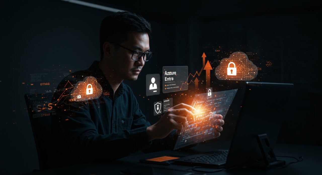 Expertos en seguridad protegiendo logs de Azure Entra ID ante vulnerabilidades y amenazas en la nube para startups.