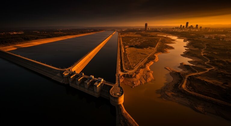 Conflicto hídrico y sedimentación en el río Ebro con embalses que retienen sedimentos y el delta retrocediendo, análisis ambiental y sostenible.