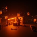 Proyecto DIY con baterías recicladas y paneles solares representando innovación en energía renovable y almacenamiento sostenible.