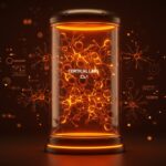 Bioordenador Cortical Labs CL1 con 200.000 neuronas humanas en un diseño futurista resaltando computación biológica y eficiencia energética.