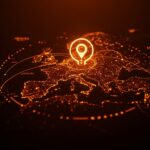 Mapa digital de Europa con Bizum liderando pagos digitales paneuropeos, simbolizando la soberanía europea y la innovación fintech.