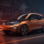 BMW i3 2026 en movimiento destacando movilidad eléctrica, autonomía de 900 km y tecnología de carga rápida innovadora.