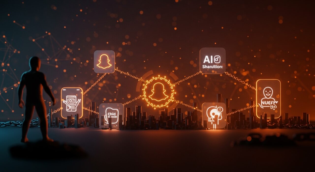 Protección infantil online en Europa con enfoque en Snapchat, Pornhub y aplicaciones IA bajo regulación DSA y AI Act.