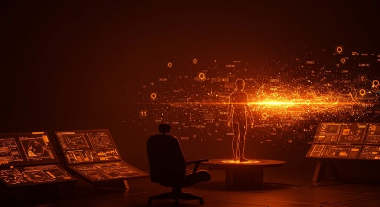 Ilustración futurista de agentes IA utilizando búsqueda vectorial avanzada para superar la memoria tradicional en sistemas autónomos y bases de datos vectoriales con Qdrant 1.17.