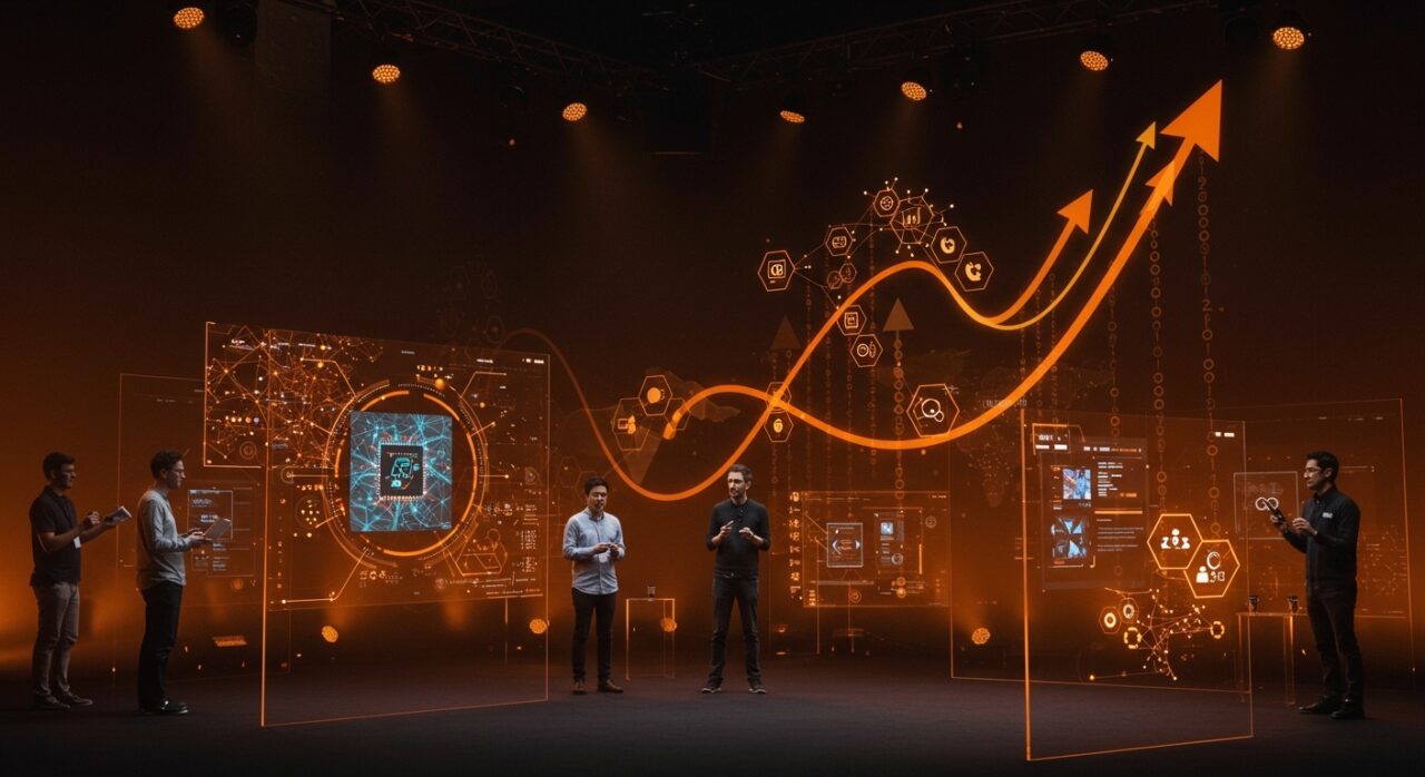 Presentación de aplicaciones de IA de BuzzFeed en SXSW mostrando innovación y oportunidades para startups tecnológicas.