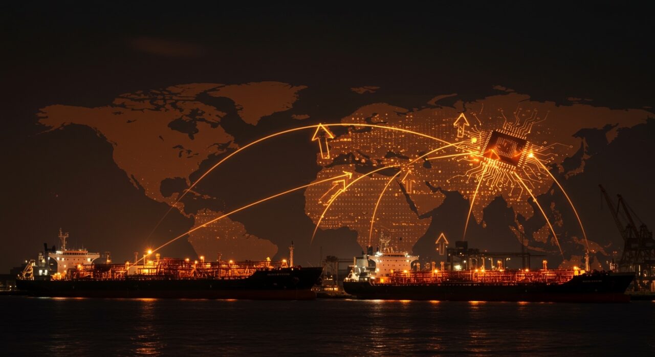 Importación de nafta rusa por Corea del Sur para la cadena de suministro de chips, destacando la reconfiguración geopolítica y de mercado en Asia.