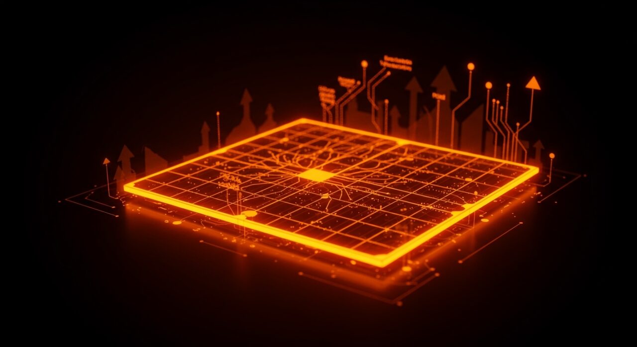 Células solares perovskita-silicio de alta eficiencia representando avance en tecnología fotovoltaica escalable y rentable.