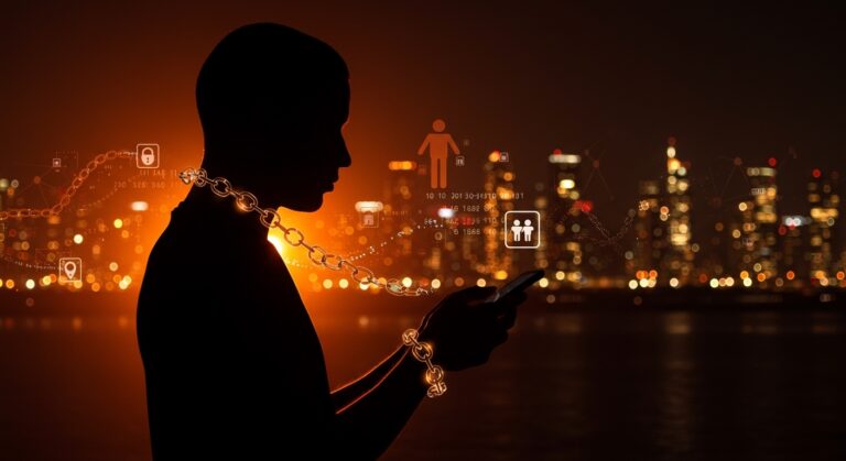 Imagen que representa la privacidad digital y vigilancia masiva en la Unión Europea destacando la propuesta Chat Control y su impacto en la regulación y seguridad digital.