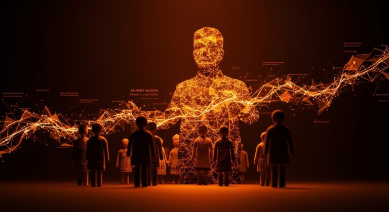 Representación visual de la asimilación forzada de las minorías étnicas en China y su impacto en startups y mercados globales.