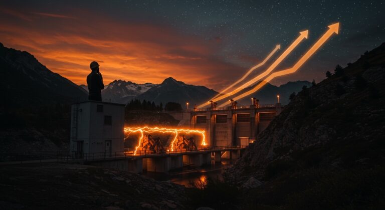 Instalación de almacenamiento hidroelectrico por bombeo en China simbolizando liderazgo en energia renovable y oportunidades para inversores.