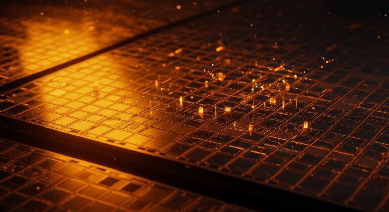 Producción avanzada de chips de 7 nm en China con SMIC y Hua Hong, destacando su impacto en IA y geopolítica semiconductor.