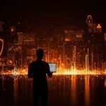 Ciberseguridad controlada por IA en 2026 para startups con automatización SOC y gobernanza europea, imagen conceptual de protección digital.