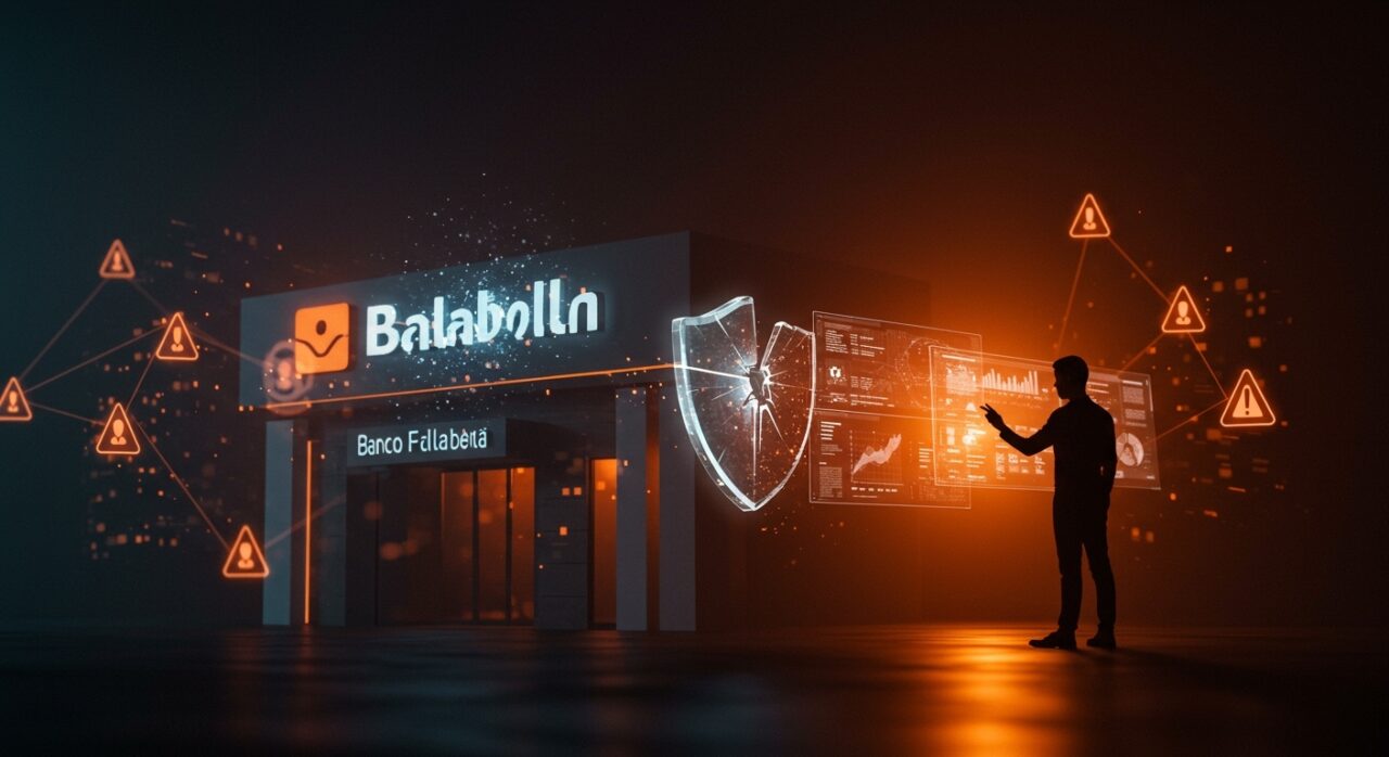 Incidente de ciberseguridad en Banco Falabella mostrando riesgos de integraciones con proveedores externos en fintech latinoamericana.