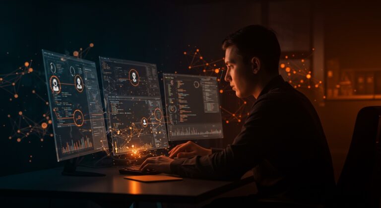 Análisis visual de sesiones de IA con Claude Code revelando patrones y ROI en agentes de inteligencia artificial para desarrollo y productividad.