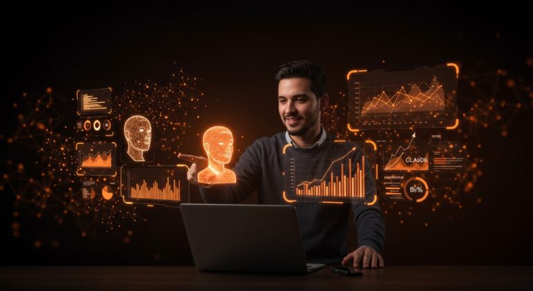 Founder LATAM trabajando con Claude de Anthropic como co-fundador digital y automatización sin código para startups.