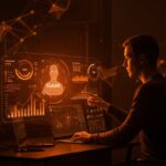 Claude IA generando gráficos y diagramas interactivos en tiempo real para startups tecnológicas.