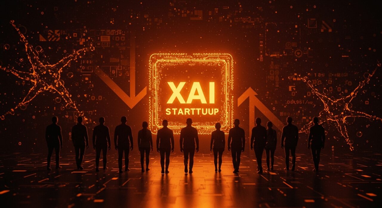 Salida de los once cofundadores de xAI de la startup de Elon Musk simbolizando cambios en el ecosistema de inteligencia artificial y liderazgo en startups.