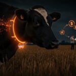 Collar inteligente con inteligencia artificial transformando tecnología agrícola con funding millonario en startup innovadora.