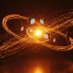 Interfaz futurista integrando chatbots ChatGPT, Claude y Gemini para mejorar precisión y privacidad en IA, destacando la startup CollectivIQ.