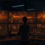 Ingeniero IA trabajando en automatización avanzada para startups tecnológicas en San Francisco con redes neuronales y tecnología de machine learning.