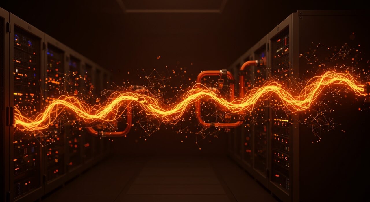 Centro de datos de IA refrigerado con avanzados sistemas de refrigeración líquida por CoolIT Systems, destacando innovación tecnológica en infraestructura para inteligencia artificial.