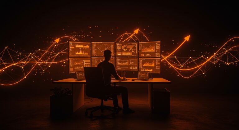 Correos internos de Zuckerberg y estrategias de Meta ilustradas con un liderazgo tecnológico en ecosistema startup innovador.