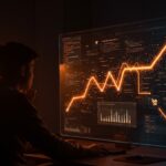 Programador frente a pantalla digital con representaciones de IA y rutas alternativas, ilustrando el futuro de las carreras en ciencias de la computación en 2026.
