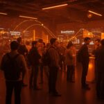 Imagen del evento CTx Tech Sevilla 2026 mostrando emprendedores y startups conectando en un espacio innovador de tecnología y networking en Sevilla TechPark.